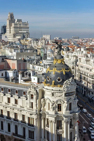 Madrid Spagna Gennaio 2018 Incredibile Vista Panoramica Della Città Madrid — Foto Stock