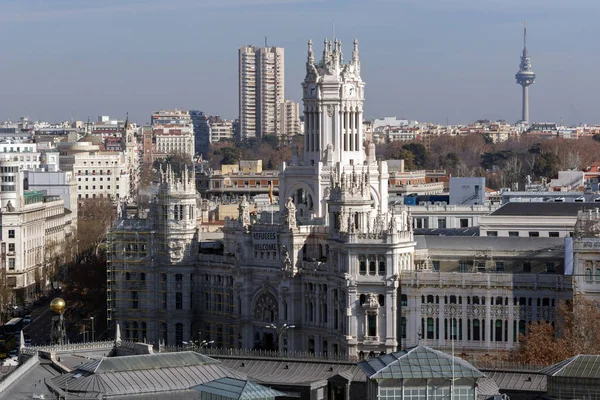 Madrid Spagna Gennaio 2018 Incredibile Vista Panoramica Della Città Madrid — Foto Stock