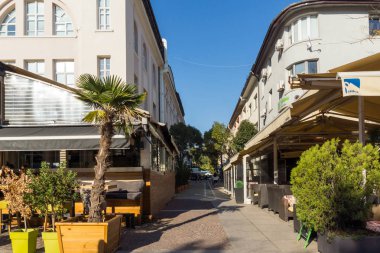 Yukarı Cuma, Bulgaristan - 6 Ekim 2018: Merkezi şehrin Yukarı Cuma, Bulgaristan