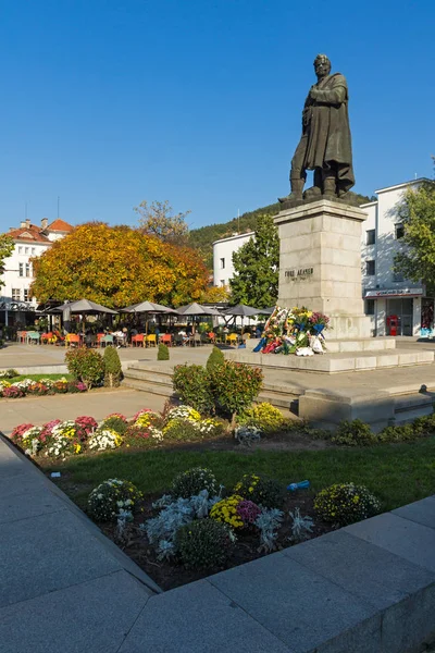Blagoevgrad Bulgaria Octubre 2018 Monumento Gotse Delchev Centro Ciudad Blagoevgrad — Foto de Stock