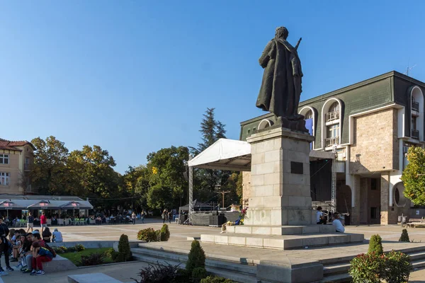 Blagoevgrad Bulgaria Octubre 2018 Monumento Gotse Delchev Centro Ciudad Blagoevgrad — Foto de Stock