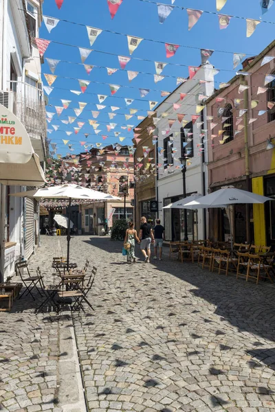 Kapana Plovdiv Bulgarie Juillet 2018 Rue Maisons Dans Quartier Kapana — Photo