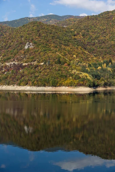 Autumn Ladscape Vacha Antonivanovtsi Reservoir Rhodope Mountains Plovdiv Region Bulgaria — Stock Photo, Image
