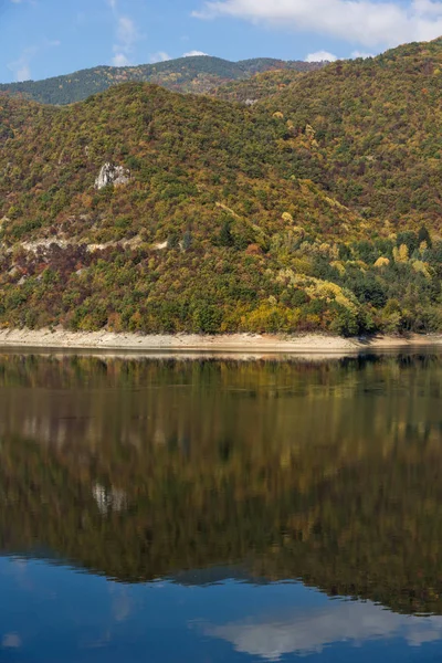 Jesień Ladscape Vacha Antonivanovtsi Zbiornik Rodopy Płowdiw Region Bułgaria — Zdjęcie stockowe