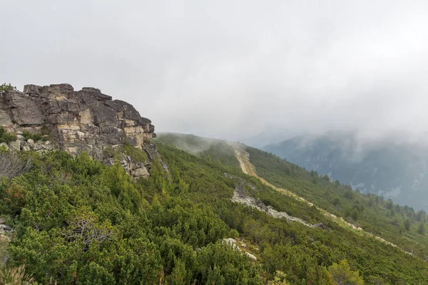 Paisagem Rota Para Escalar Pico Musala Montanha Rila Bulgária — Fotografia de Stock