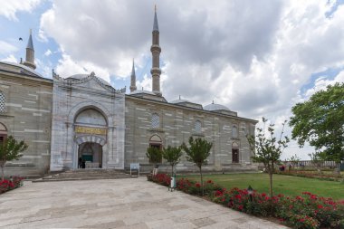 Edirne, Türkiye - 26 Mayıs 2018: 1569 ve 1575 Selimiye Camii Edirne şehri, Doğu Trakya, Türkiye'de arasında Mimar Sinan tarafından oluşturulmuş görünümü dışında mimar