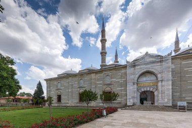 Edirne, Türkiye - 26 Mayıs 2018: 1569 ve 1575 Selimiye Camii Edirne şehri, Doğu Trakya, Türkiye'de arasında Mimar Sinan tarafından oluşturulmuş görünümü dışında mimar