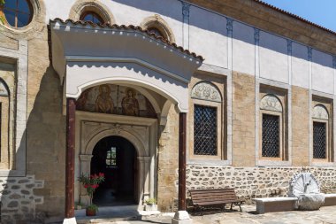 Plovdiv, Bulgaristan - 5 Temmuz 2018: Ortodoks Kilisesi, Aziz Demetrius Şehir Plovdiv, Bulgaristan, eski şehrin kalbinde