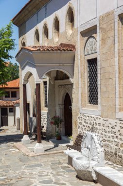 Plovdiv, Bulgaristan - 5 Temmuz 2018: Ortodoks Kilisesi, Aziz Demetrius Şehir Plovdiv, Bulgaristan, eski şehrin kalbinde