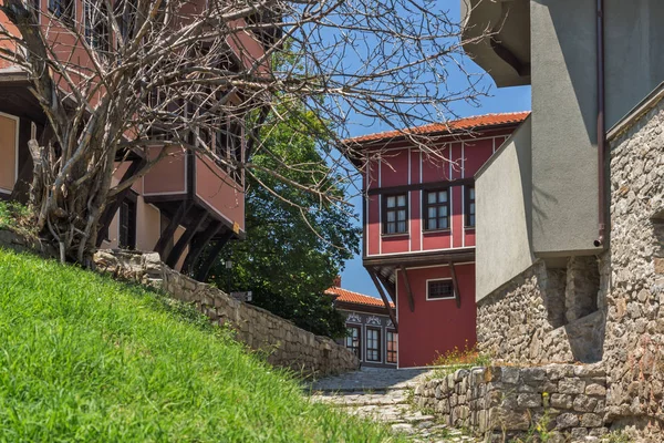 Plovdiv Bulgaria July 2018 Typical Street Houses Period Bulgarian Revival — Stock Photo, Image