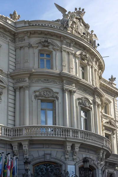 Madrid Španělsko Ledna 2018 Linares Palác Náměstí Cibeles Města Madrid — Stock fotografie