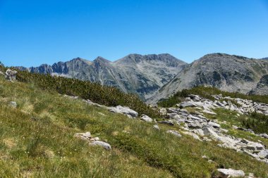Panoramik manzara Pirin Dağı, Bulgaristan