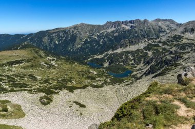 Dalgoto (uzun) Gölü, Pirin Dağı, Bulgaristan ile panoramik manzara