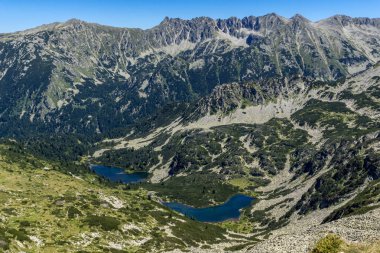Dalgoto (uzun) Gölü, Pirin Dağı, Bulgaristan ile panoramik manzara