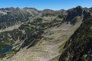 Dalgoto (uzun) Gölü, Pirin Dağı, Bulgaristan ile panoramik manzara