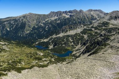 Dalgoto (uzun) Gölü, Pirin Dağı, Bulgaristan ile panoramik manzara