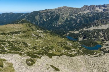 Dalgoto (uzun) Gölü, Pirin Dağı, Bulgaristan ile panoramik manzara