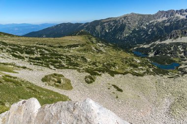 Dalgoto (uzun) Gölü, Pirin Dağı, Bulgaristan ile panoramik manzara