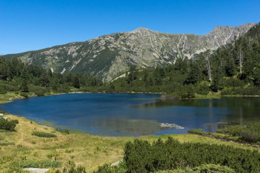 Balık Vasilashko Gölü, Pirin Dağı, Bulgaristan ile muhteşem manzara