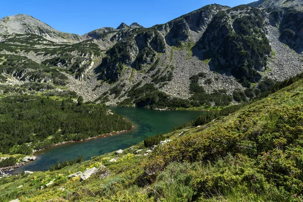 Paysage Étonnant Avec Lac Vasilashko Supérieur Pirin Mountain Bulgarie — Photo