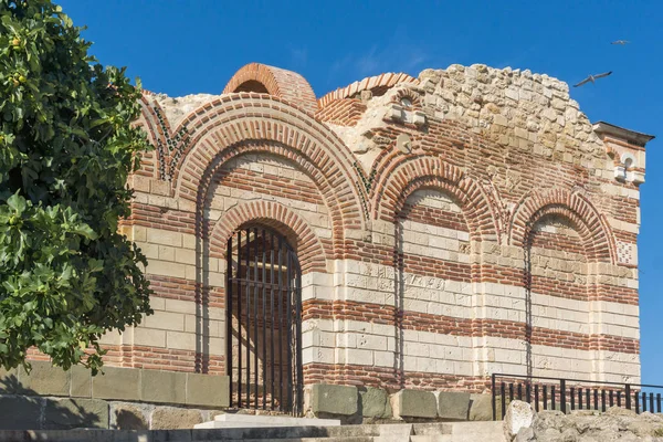 ネセバル 2018 遺跡の古代教会の聖ヨハネ Aliturgetos ブルガリア ブルガス地域都市ネセバルで — ストック写真