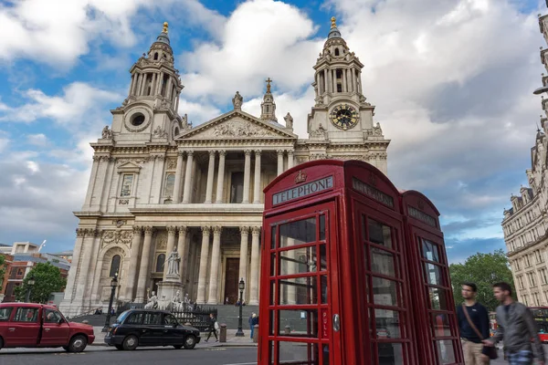 Londres Inglês Junho 2016 Vista Pôr Sol Catedral São Paulo — Fotografia de Stock