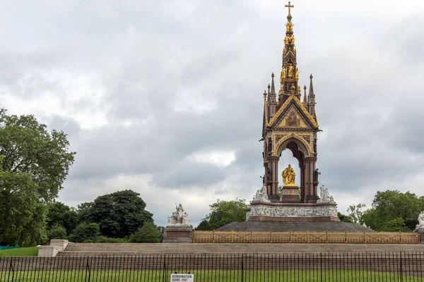Londres Inglaterra Junio 2016 Monumento Príncipe Alberto Hide Park Londres — Foto de Stock