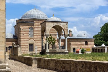Edirne, Türkiye - 26 Mayıs 2018: 1569 ve 1575 Selimiye Camii Edirne şehri, Doğu Trakya, Türkiye'de arasında Mimar Sinan tarafından oluşturulmuş görünümü dışında mimar