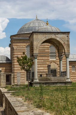 Edirne, Türkiye - 26 Mayıs 2018: 1569 ve 1575 Selimiye Camii Edirne şehri, Doğu Trakya, Türkiye'de arasında Mimar Sinan tarafından oluşturulmuş görünümü dışında mimar