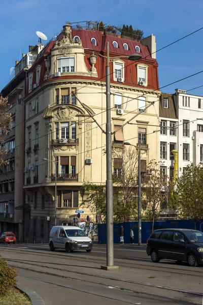 Belgrad Serbia Listopada 2018 Typowy Budynek Centrum Ofcity Belgrad Serbia — Zdjęcie stockowe