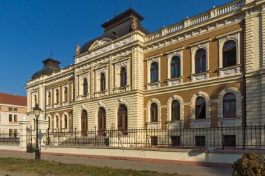 Sremski Karlovci, Voyvodina, Sırbistan - 11 Kasım 2018: Bina, Sırp Ortodoks Theological Seminary içinde şehir, Srijemski Karlovci, Voyvodina, Sırbistan