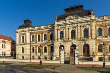 Sremski Karlovci, Voyvodina, Sırbistan - 11 Kasım 2018: Bina, Sırp Ortodoks Theological Seminary içinde şehir, Srijemski Karlovci, Voyvodina, Sırbistan