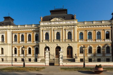 Sremski Karlovci, Voyvodina, Sırbistan - 11 Kasım 2018: Bina, Sırp Ortodoks Theological Seminary içinde şehir, Srijemski Karlovci, Voyvodina, Sırbistan