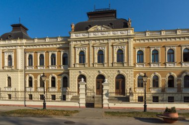 SREMSKI KARLOVCI, VOJVODINA, SERBIA - NOVEMBER 11, 2018: Building of Serbian Orthodox Theological Seminary in town of Srijemski Karlovci, Vojvodina, Serbia clipart