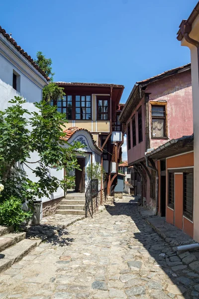 Plovdiv Bulgarien Juli 2018 Street Och Hus Från Perioden Bulgariska — Stockfoto