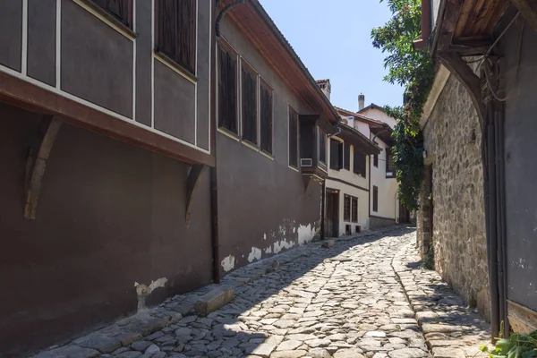 Plovdiv Bulgária Julho 2018 Rua Casas Período Renascimento Búlgaro Cidade — Fotografia de Stock