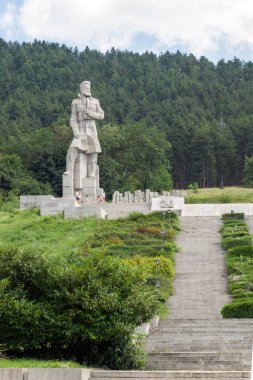 Kalofer, Bulgaristan - 5 Ağustos 2018: Memorial karmaşık Hristo Botev Kalofer tarihi şehir Plovdiv Bölge, Bulgaristan
