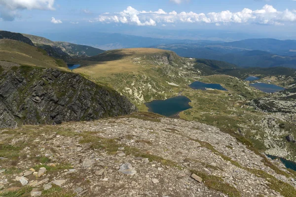 Yaz görünümü böbrek, ikiz, Trefoil, balık ve alt göller, Rila Dağı, yedi Rila göller, Bulgaristan