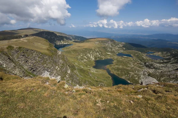Yaz görünümü böbrek, ikiz, Trefoil, balık ve alt göller, Rila Dağı, yedi Rila göller, Bulgaristan