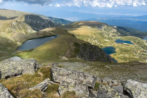 Vue Été Rein Jumeau Trèfle Poisson Des Lacs Inférieurs Montagne — Photo