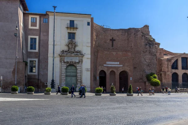 Roma Italia Junio 2017 Increíble Vista Plaza Della Repubblica Roma — Foto de Stock