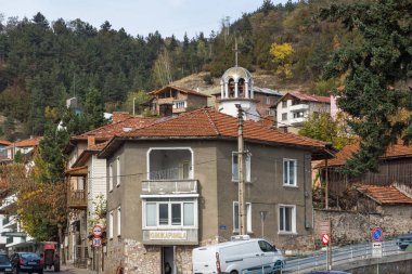 Devin, Bulgaristan - 13 Ekim 2018: Spa Merkezi tesisinin Devin, bölge Smolyan, Bulgaristan