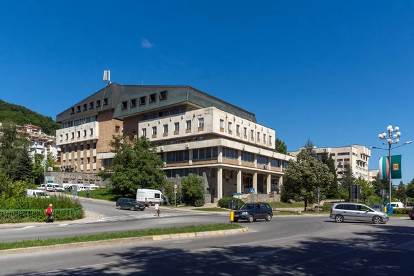 Smolyan Bulgarije Augustus 2018 Panoramisch Uitzicht Van Het Nieuwe Centrum — Stockfoto