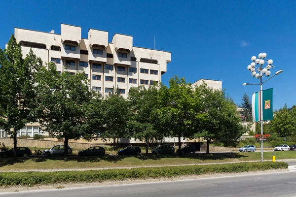 Smolyan Bulgaria Agosto 2018 Vista Panorámica Del Nuevo Centro Ciudad —  Fotos de Stock