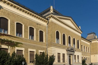 Novi Sad, Voyvodina, Sırbistan - 11 Kasım 2018: Bina Matica Srpska Kültür Merkezi içinde şehir, Novi Sad, Voyvodina, Sırbistan