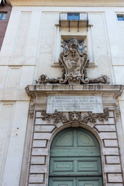 Rome, İtalya - 22 Haziran 2017: Tipik bina şehir Roma, İtalya