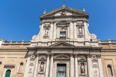 Roma, İtalya - 22 Haziran 2017: görünümü, kilise, Santa Susanna Diocletian hamamları Roma, İtalya, Amazing