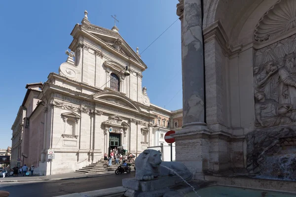 Rzym Włochy Czerwca 2017 Niesamowite Widok Chiesa Santa Maria Della — Zdjęcie stockowe