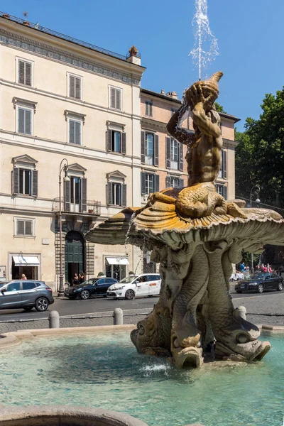 Roma Italia Giugno 2017 Splendida Vista Sulla Fontana Del Tritone — Foto Stock