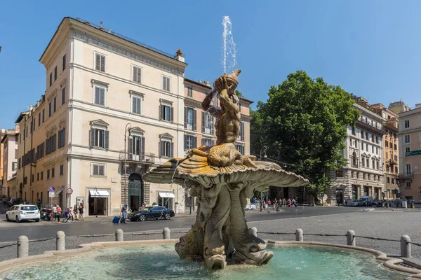 Roma Italia Giugno 2017 Splendida Vista Sulla Fontana Del Tritone — Foto Stock